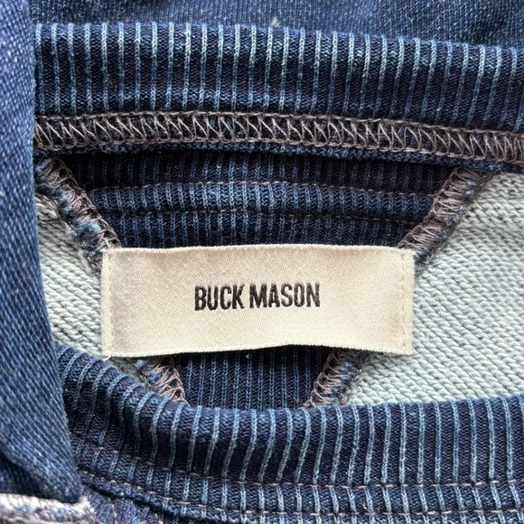 Buck Mason Navy Hoodie - Picture 5 of 6